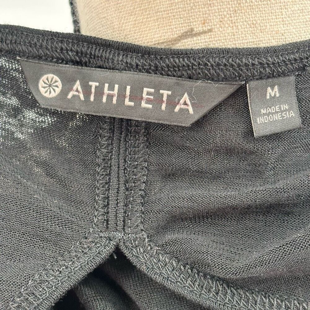Athleta Diamond‎ Cut Out Back Tank Top Black Size Medium - Picture 2 of 11